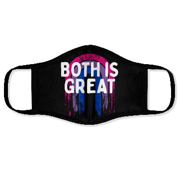 Discover Both Is Great Bisexual LGBTQ Bi Pride Pansexual Face Masks