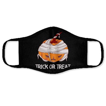 Discover Trick or treat angry pumpkin Face Masks