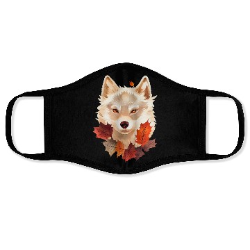 Discover Wolf Autumn Face Masks