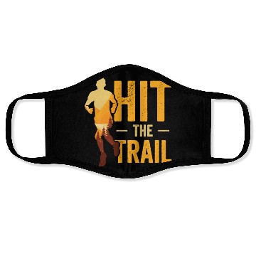 Discover Running in Woods Trail Running Runner Jogging Face Masks
