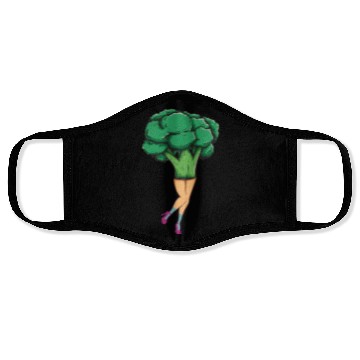 Discover Broccoli Vintage Face Masks