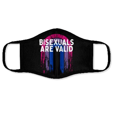 Discover Bisexuals Are Valid Bi Positivity Bi Pride Face Masks