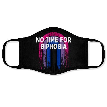Discover No Time for Biphobia Bisexual LGBTQ Bi Pride Face Masks