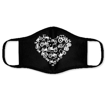 Discover Tractors, Tractor, Tractor Lover, Farmer Face Masks