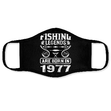 Discover Fishing Legends Are Born In 1977 Face Masks