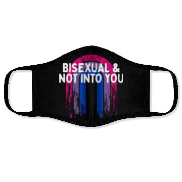 Discover Bisexual & Not into You Bi Single Bi Pride Face Masks