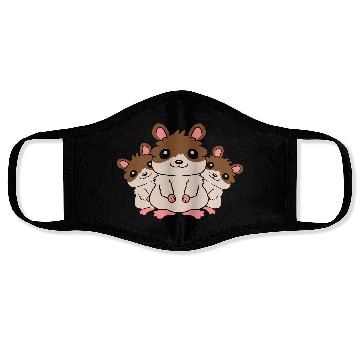 Discover mom hamster kids crew Face Masks