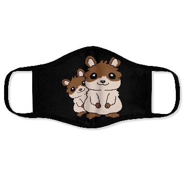 Discover Hamster family small child Face Masks