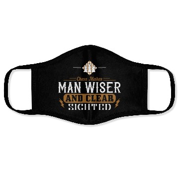 Discover Chess makes man wiser and clear sighted Face Masks