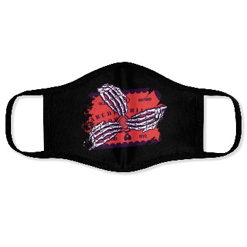 Discover Retro Halloween Skeleton Playing Ouija Horror Face Masks