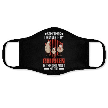 Discover Chickens Gift Chicken Face Masks