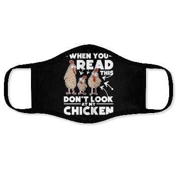 Discover Chicken Farmer Face Masks