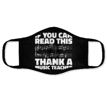 Discover Music Teacher Notes Face Masks