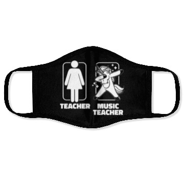 Discover Music Teacher Unicorn Face Masks