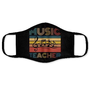 Discover Music Teacher music nout Face Masks