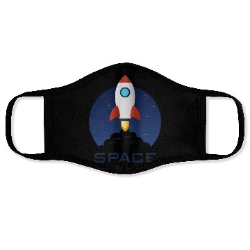 Discover Space rocket Face Masks