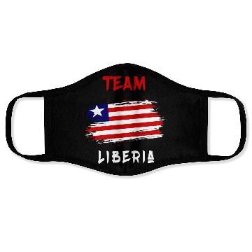 Discover Team Liberia flag design Face Masks