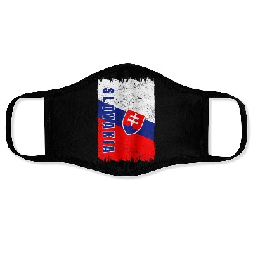 Discover Slovakia vintage flag Face Masks