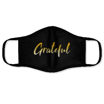 Discover Grateful - Gold FINAL 1 Face Masks