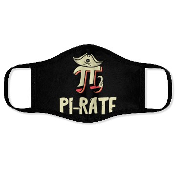 Discover Pi-rate Mathematician Math Student Pirate Lover Face Masks