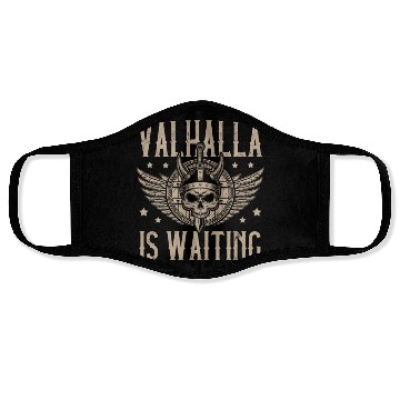 Discover Valhalla is Waiting Pagan Norsemen Viking Warrior Face Masks