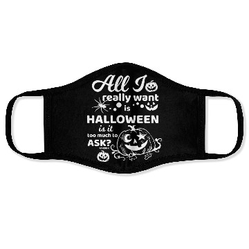 Discover Jack o Lantern Halloween Pumpkin face Face Masks