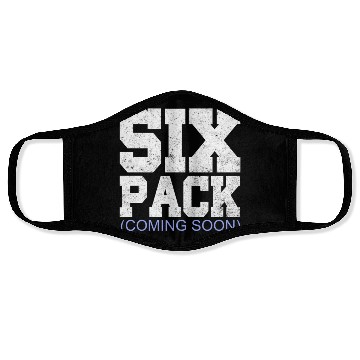 Discover Six Pack Coming Soon Fitness Gym Workout Face Masks