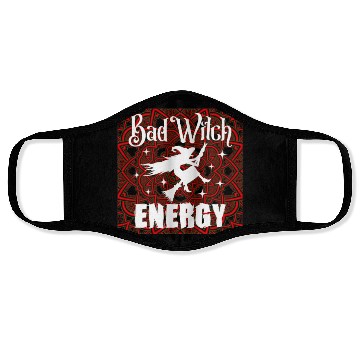 Discover Witchy Quote Bad Witch Celtic Mandala Face Masks