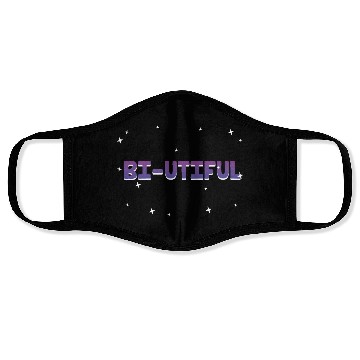 Discover Bi-Utiful Bisexual Positivity Bi Pride Positive Face Masks
