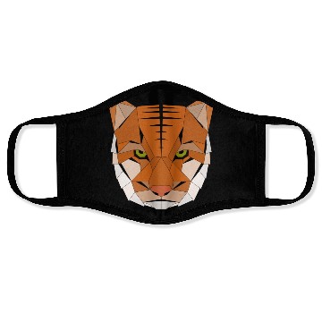 Discover Tiger geometric Face Masks