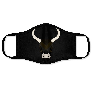 Discover bull geometric Face Masks