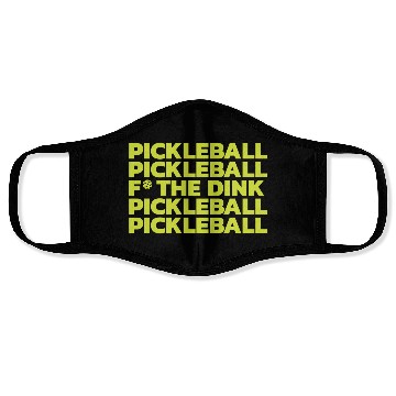 Discover Pickleball Pickleball Neon Face Masks