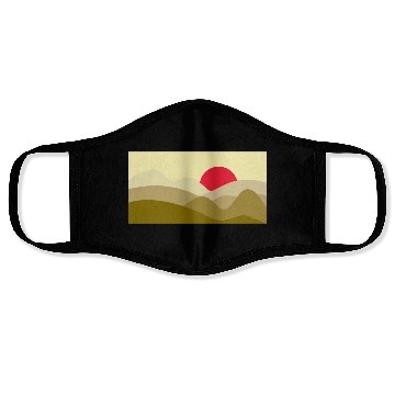 Discover Minimalist Sun Dijon Yellow Face Masks