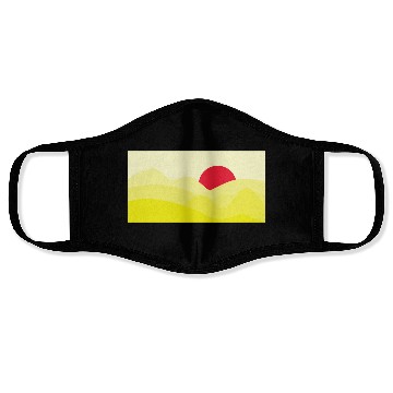 Discover Minimalist Sun Yellow Face Masks