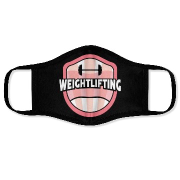 Discover Weightlifting Lift Gym Workout Face Masks