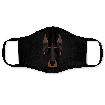 Discover Doberman geometrical Face Masks
