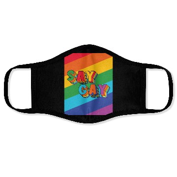 Discover LBGT Flag Gay Pride Human Vintage Rainbow Face Masks