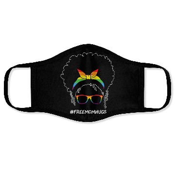 Discover LBGT Flag Gay Pride Human Vintage Rainbow Face Masks