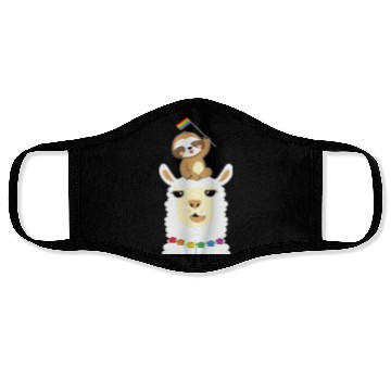 Discover LBGT Flag Gay Pride Human Vintage Rainbow Face Masks