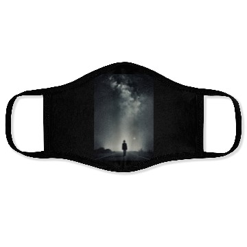 Discover The lonely man Face Masks