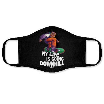 Discover Snowboard holiday Winter holidays mountains Face Masks