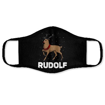 Discover Christmas Santa's Reindeer Lazy Costume Rudolph Face Masks