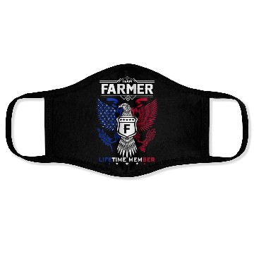 Discover Farmer Name Face Masks - Farmer Eagle Lifetime Member
