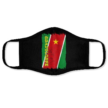 Discover Guadeloupe vintage flag Face Masks