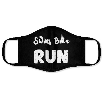 Discover Swim Bike Run - Workout Face Masks