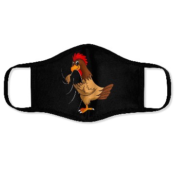 Discover chickens farmer chicken kids boys Face Masks