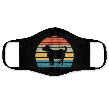 Discover Goat Lover Gift Funny Retro Vintage Farm Face Masks