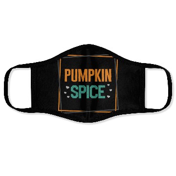 Discover Halloween Theme Cute Pumpkin Spice Coffee Lover Face Masks