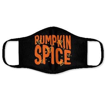 Discover Halloween Theme Cute Pumpkin Spice Coffee Lover Face Masks