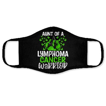 Discover Lymphoma Cancer Awareness Aunt Nephew Niece Face Masks